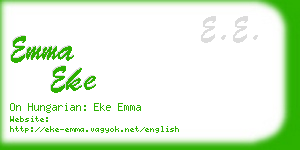 emma eke business card